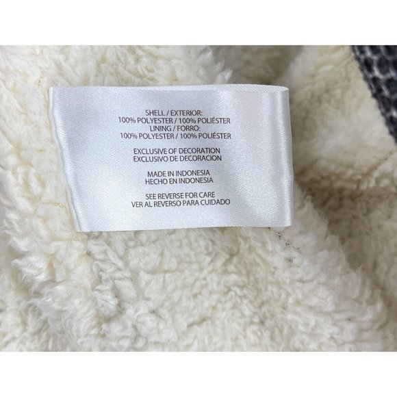 Orvis Black Faux Sherpa Lined 1/4 Quarter Zip Pullover Sweater Size XXL - Picture 5 of 7